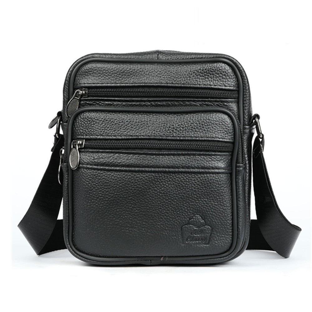 Retro Crossbody Casual Shoulder Satchel Genuine Leather Bag - Model T500