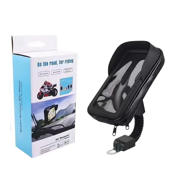 Motorcycle Universal Phone Mount Holder Waterproof Motorcycle Cell Phone Holder with Rain Cover
