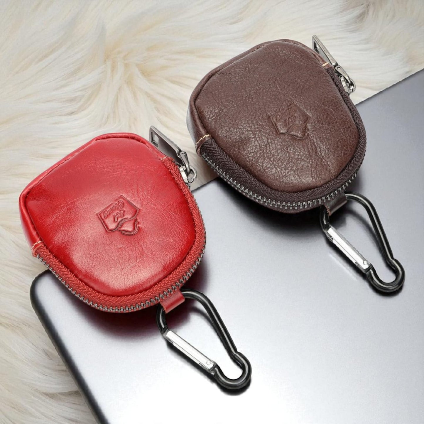 SACLASSY Genuine Leather Coin Wallet Card Holder Key Case Coin Pouch 8061