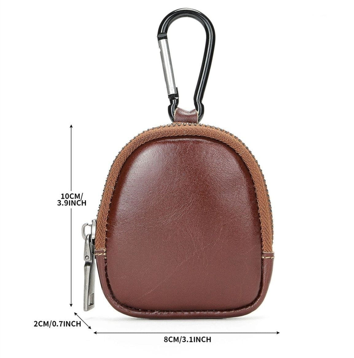 SACLASSY Genuine Leather Coin Wallet Card Holder Key Case Coin Pouch 8061
