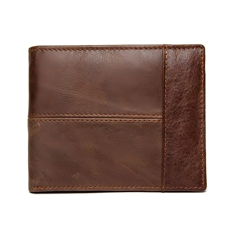SACLASSY Genuine Leather Cowhide Wallet Coffee