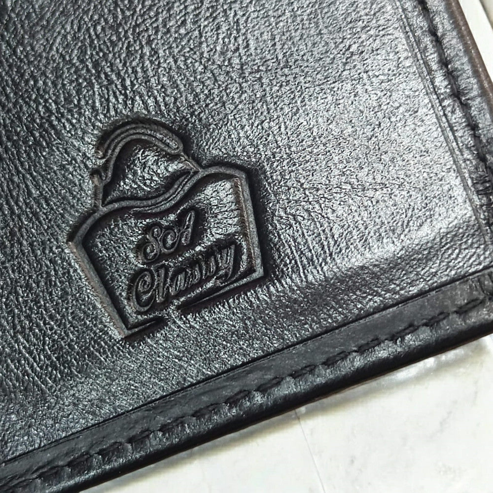 SACLASSY Genuine Leather Men's Women's Wallet with Genuine Leather Keyholder