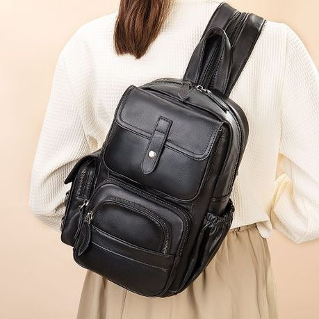Genuine Leather Backpack Bag and Crossbody Shoulder Casual Handmade Bag