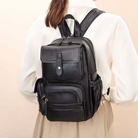 Genuine Leather Backpack Bag and Crossbody Shoulder Casual Handmade Bag