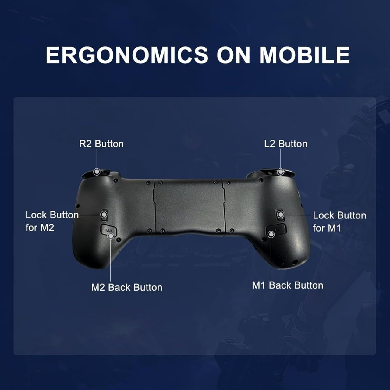 Cell Phone Game Controller Wireless Gaming Controller for iPhone Android PC Switch, Retractable Controller forApple Arcade MFi Games