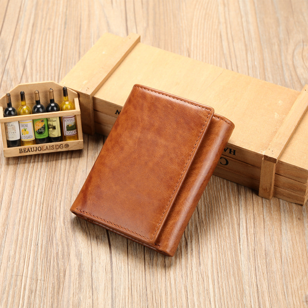 SACLASSY Genuine Leather Men's Women's Wallet with Genuine Leather Keyholder
