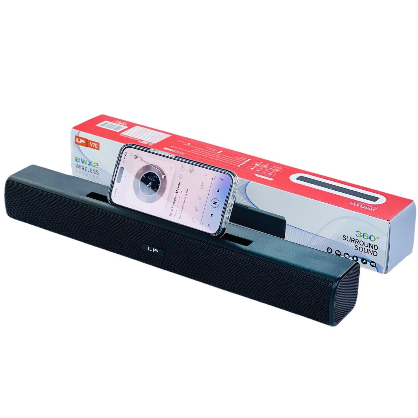 LP-V70 Wireless bluetooth sound bar speaker 360 Surround Sound
