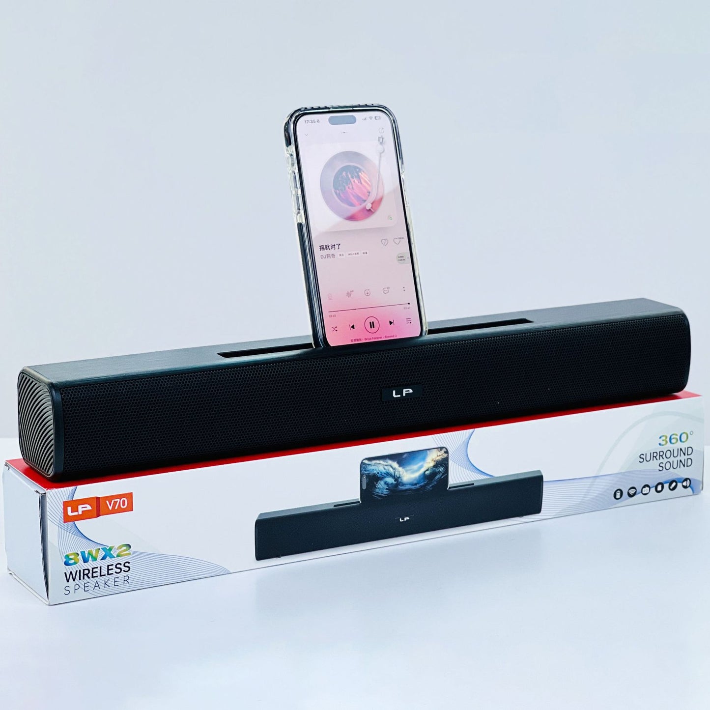 LP-V70 Wireless bluetooth sound bar speaker 360 Surround Sound