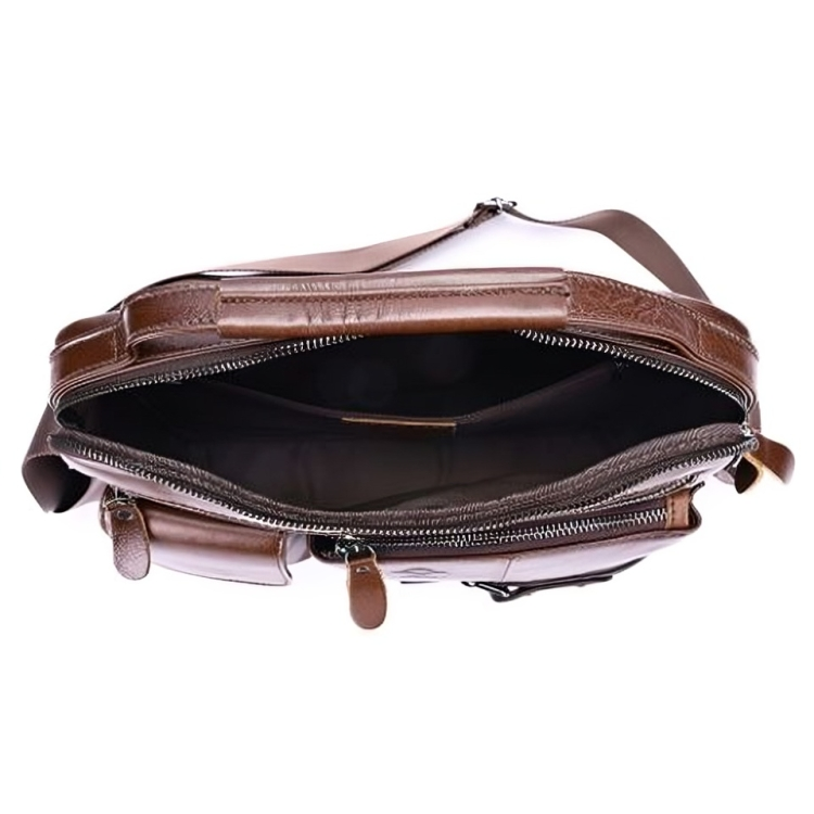 Genuine Leather Bussiness Crossbody Handbag Bag 6004