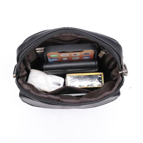 Genuine Leather Shoulder Bag Crossbody Bag Travel Messenger Bag - 7350