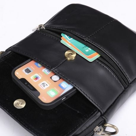 Genuine Leather Shoulder Bag Crossbody Bag Travel Messenger Bag - 7350