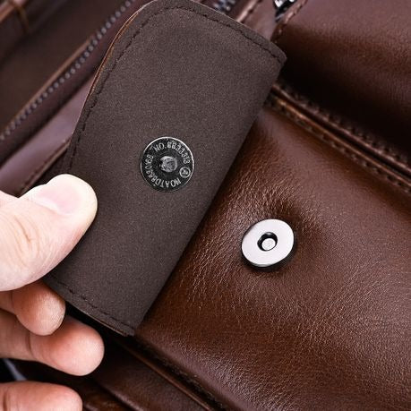 Genuine Leather Bussiness Crossbody Handbag Bag 6004