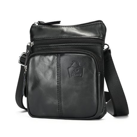 Genuine Leather Shoulder Bag Crossbody Travel Messenger Bag - 701A