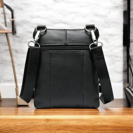 Genuine Leather Shoulder Bag Crossbody Travel Messenger Bag - 701A