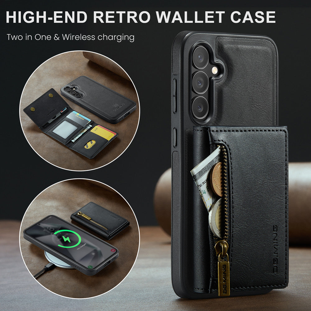 DG.MING Premium Detachable Leather Wallet Card Holder Case For Samsung Galaxy S24