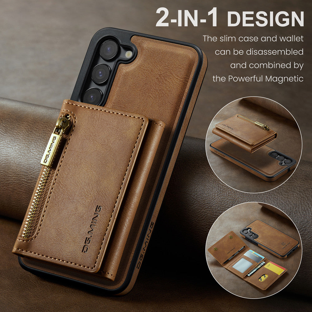 DG.MING Premium Detachable Leather Wallet Card Holder Case For Samsung Galaxy S23+ S23 Plus