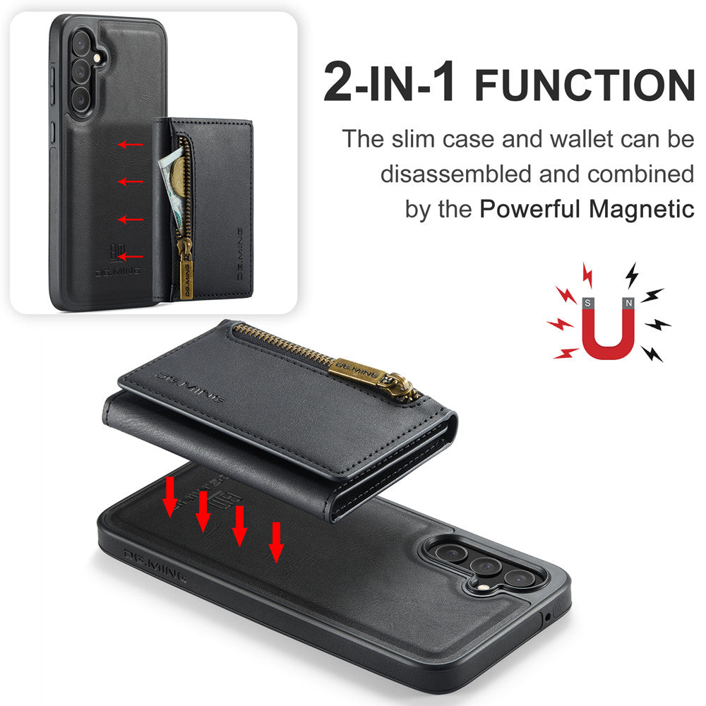 DG.MING Premium Detachable Leather Wallet Card Holder Case For Samsung Galaxy S23 FE