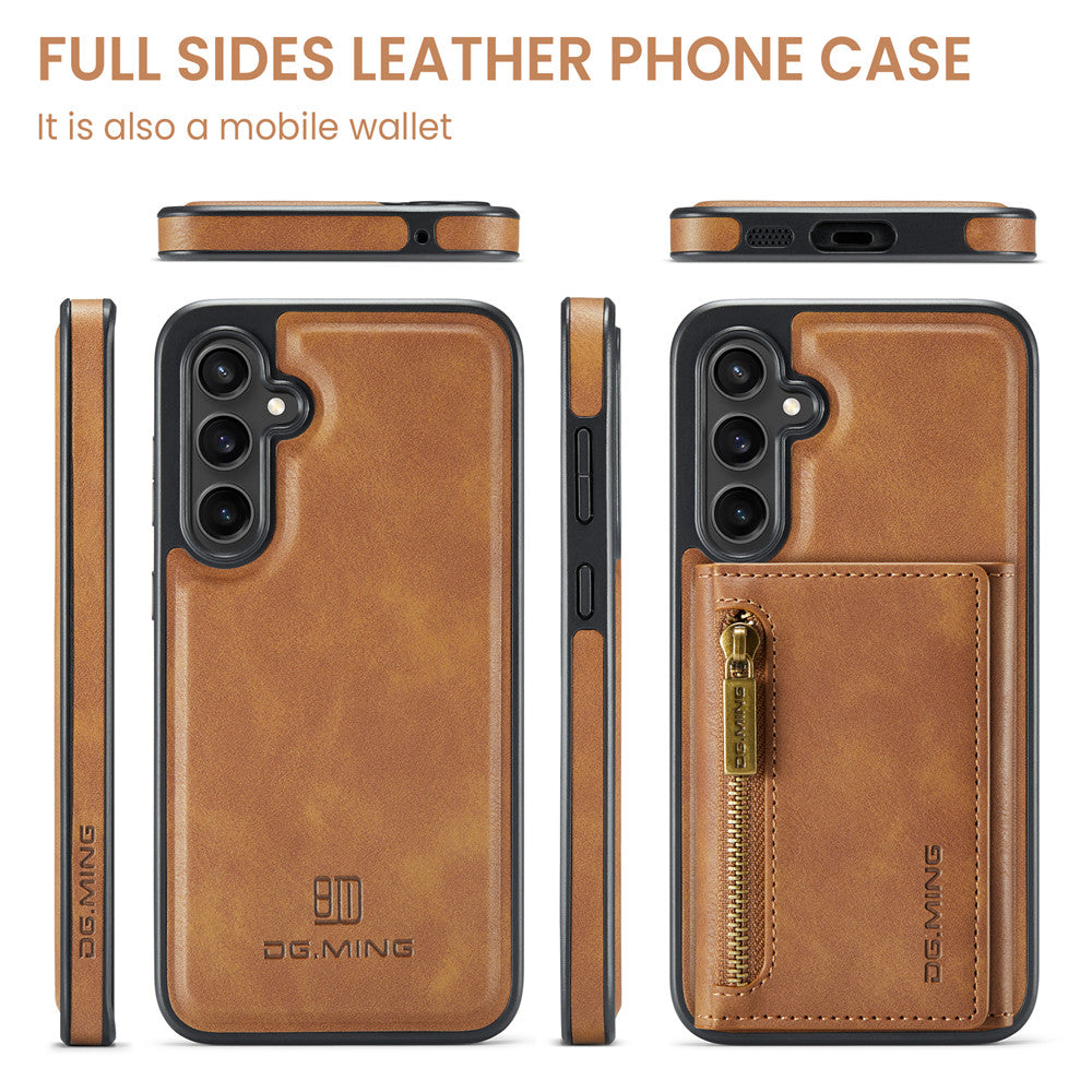 DG.MING Premium Detachable Leather Wallet Card Holder Case For Samsung Galaxy S23 FE