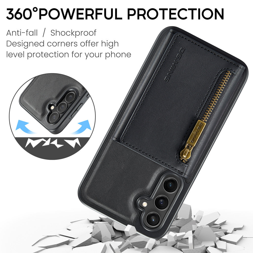 DG.MING Premium Detachable Leather Wallet Card Holder Case For Samsung Galaxy S23 FE