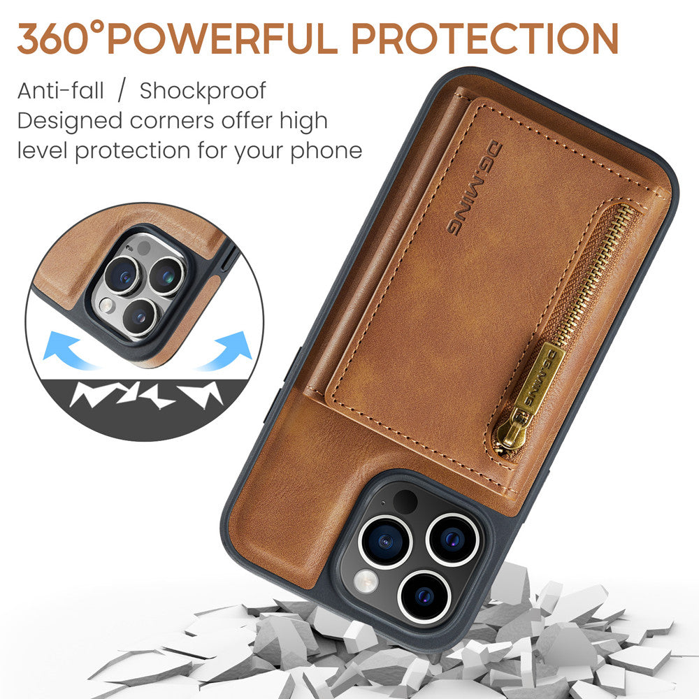 DG.MING Premium Detachable Leather Wallet Card Holder Case For Apple iPhone 14 Pro Max