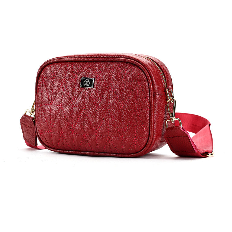 SACLASSY Genuine Leather Shoulder Bag Crossbody Travel Bag with Multi Pockets – Model 7769