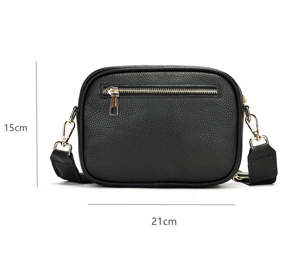SACLASSY Genuine Leather Shoulder Bag Crossbody Travel Bag with Multi Pockets – Model 7769