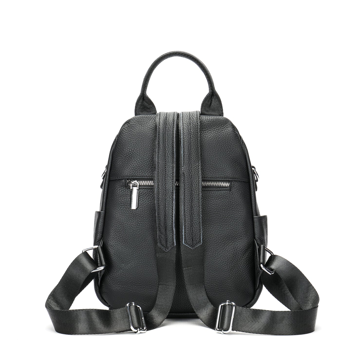 SACLASSY Genuine Leather Backpack Crossbody Shoulder Bag with Buckle Flap BG8121