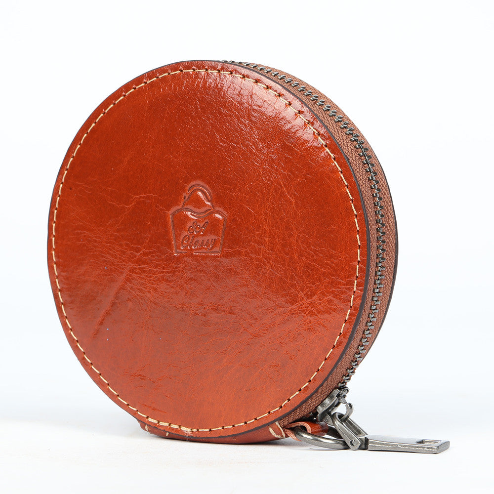 SACLASSY Genuine Leather Coin Wallet Card Holder Key Case Coin Pouch 8060