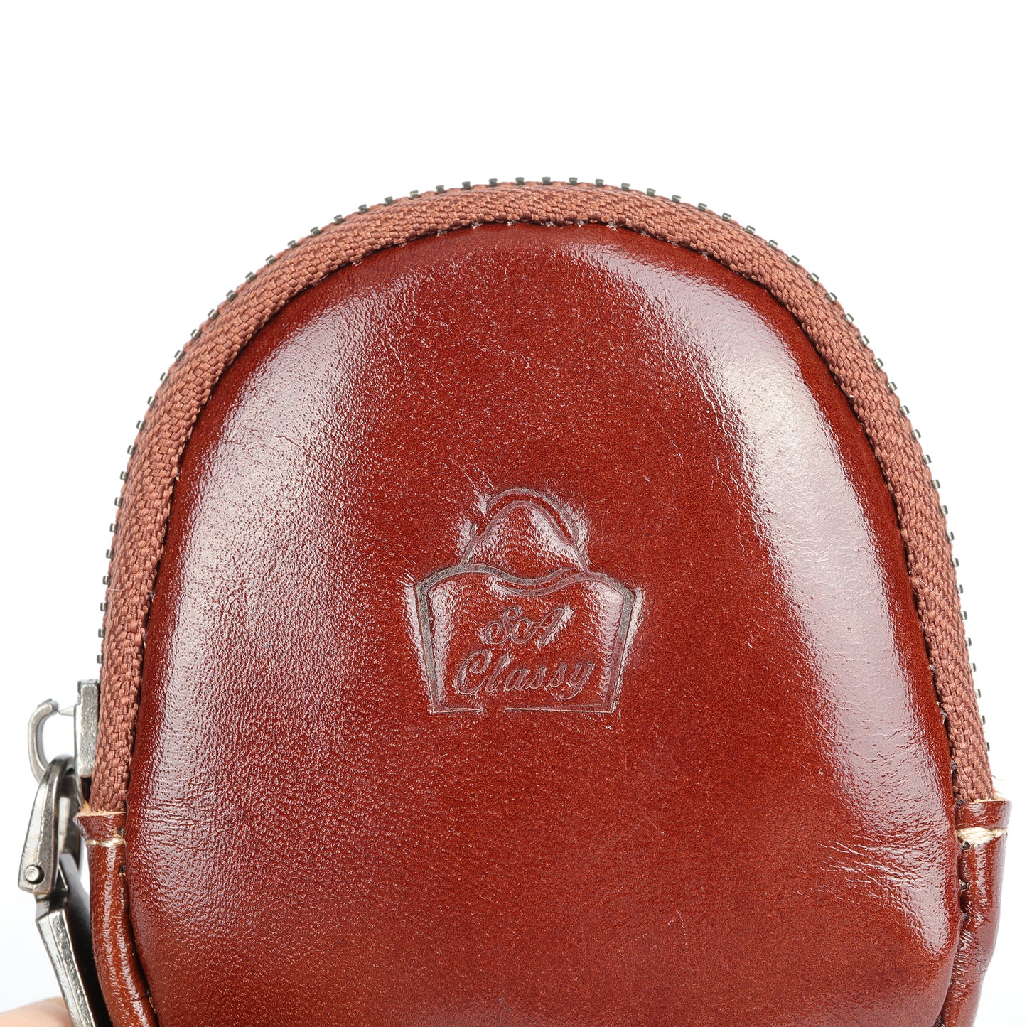 SACLASSY Genuine Leather Coin Wallet Card Holder Key Case Coin Pouch 8061