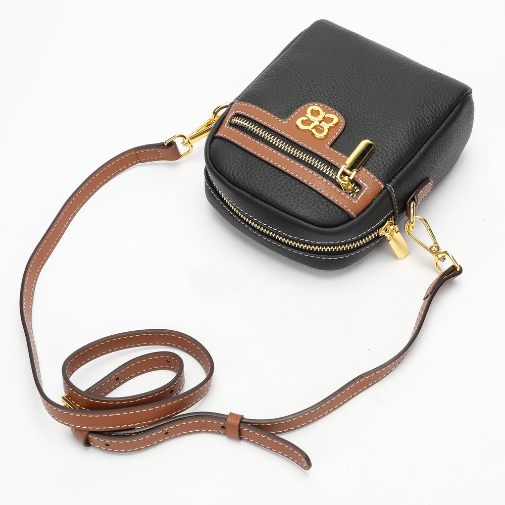 SACLASSY Women's Genuine Leather Women Shoulder Sling Crossbody Bag 6008