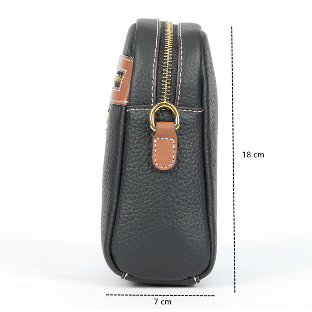 SACLASSY Women's Genuine Leather Women Shoulder Sling Crossbody Bag 6008