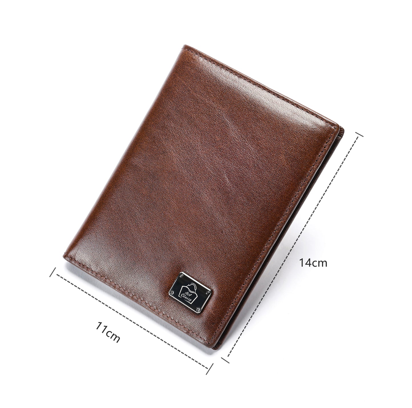 SACLASSY Genuine Leather Passport Holder Travel Wallet Men's Passport Holder