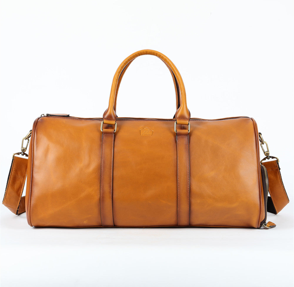 SACLASSY Genuine Leather Duffel Bag, Sport, Travel, Gym, Luggage Bag 4022