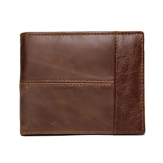 SACLASSY Genuine Leather Cowhide Wallet Coffee
