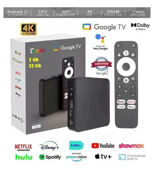 Latest Technology: GD2 Google Certified Android TV Box 2GB DDR4 ram 32GB rom DSTV Netflix