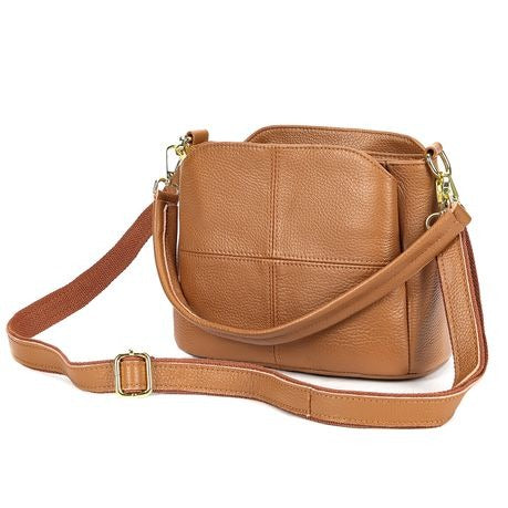 Timeless Elegance: Stylish Genuine Leather Crossbody and Shoulder Handbag 7363