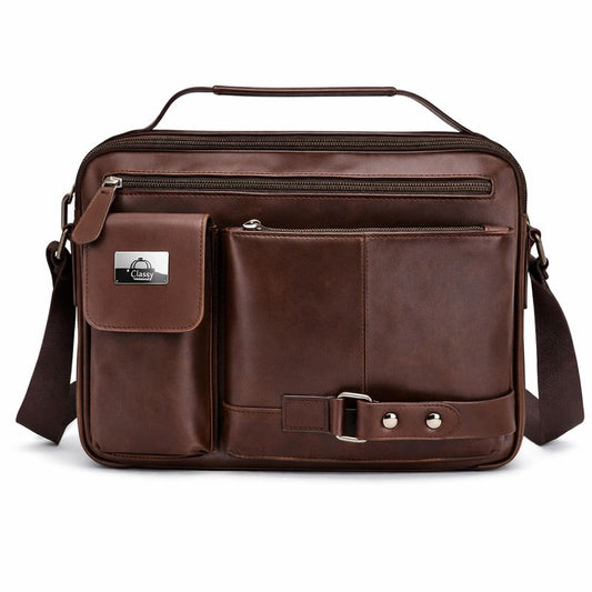 Genuine Leather Bussiness Crossbody Handbag Bag 6004