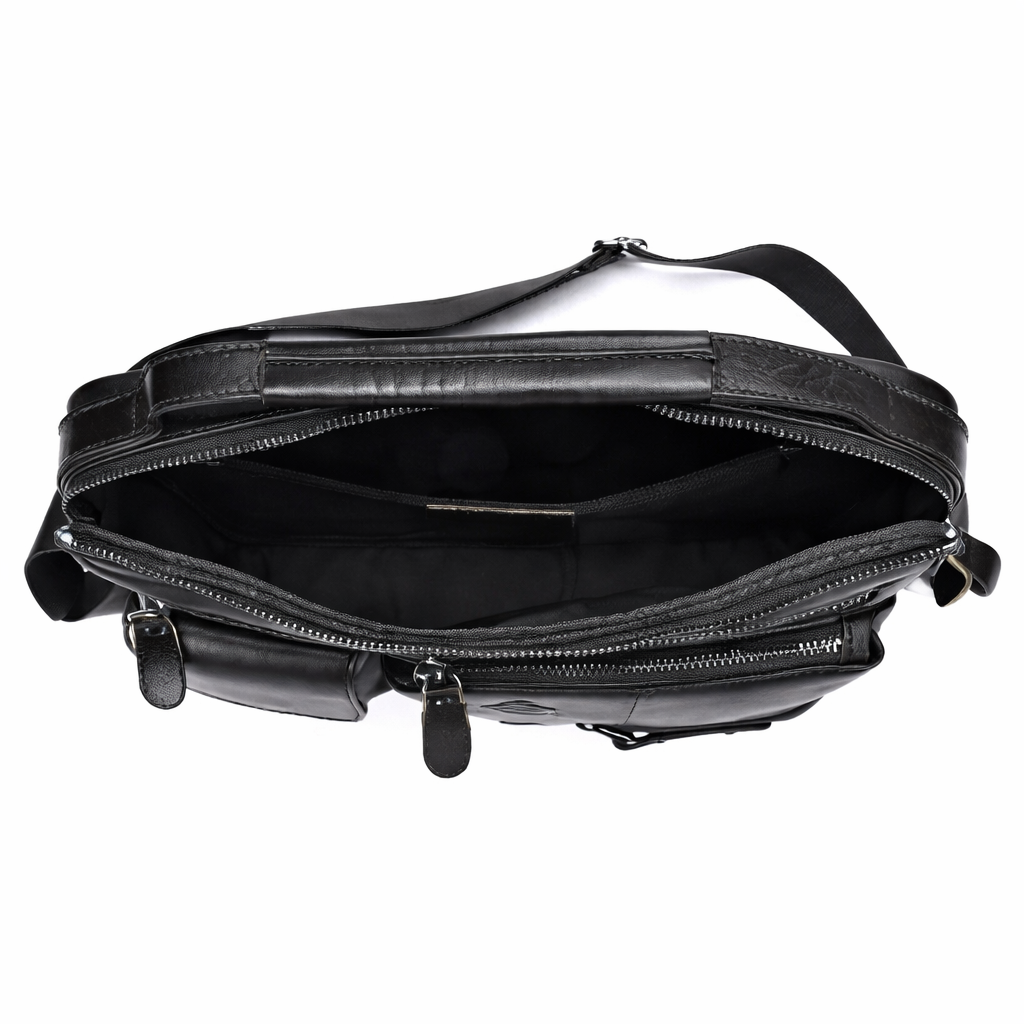 Genuine Leather Bussiness Crossbody Handbag Bag 6004