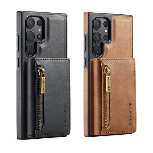 DG.MING Premium Detachable Leather Wallet Card Holder Case For Samsung Galaxy S24 Ultra