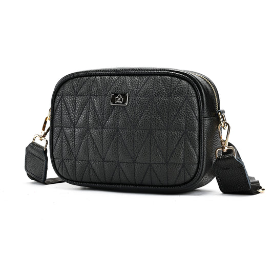SACLASSY Genuine Leather Shoulder Bag Crossbody Travel Bag with Multi Pockets – Model 7769