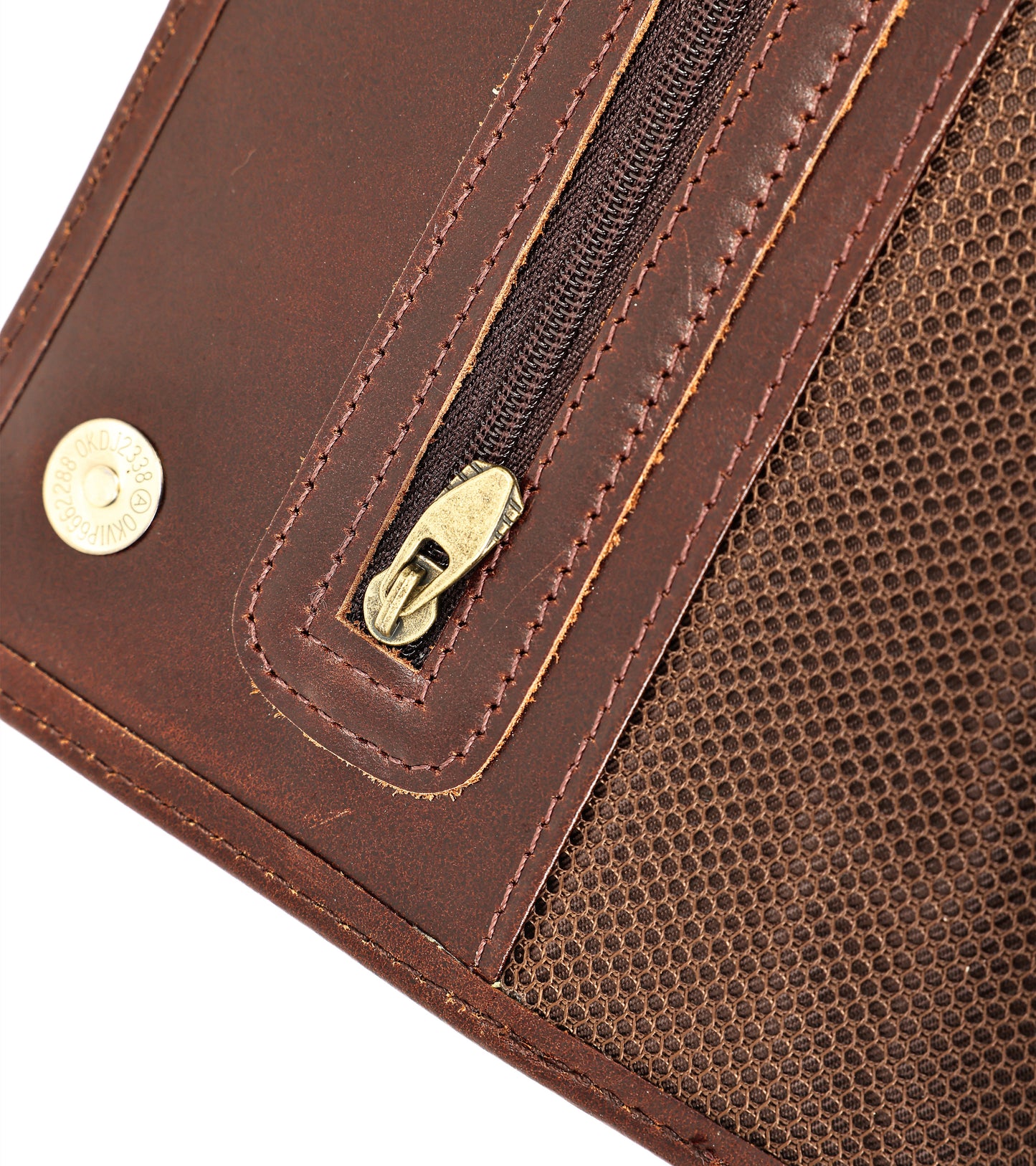SACLASSY Genuine Leather Hanging Toiletry Bag Travel Organizer with Multiple Pockets and Hook for Men and Women 3340