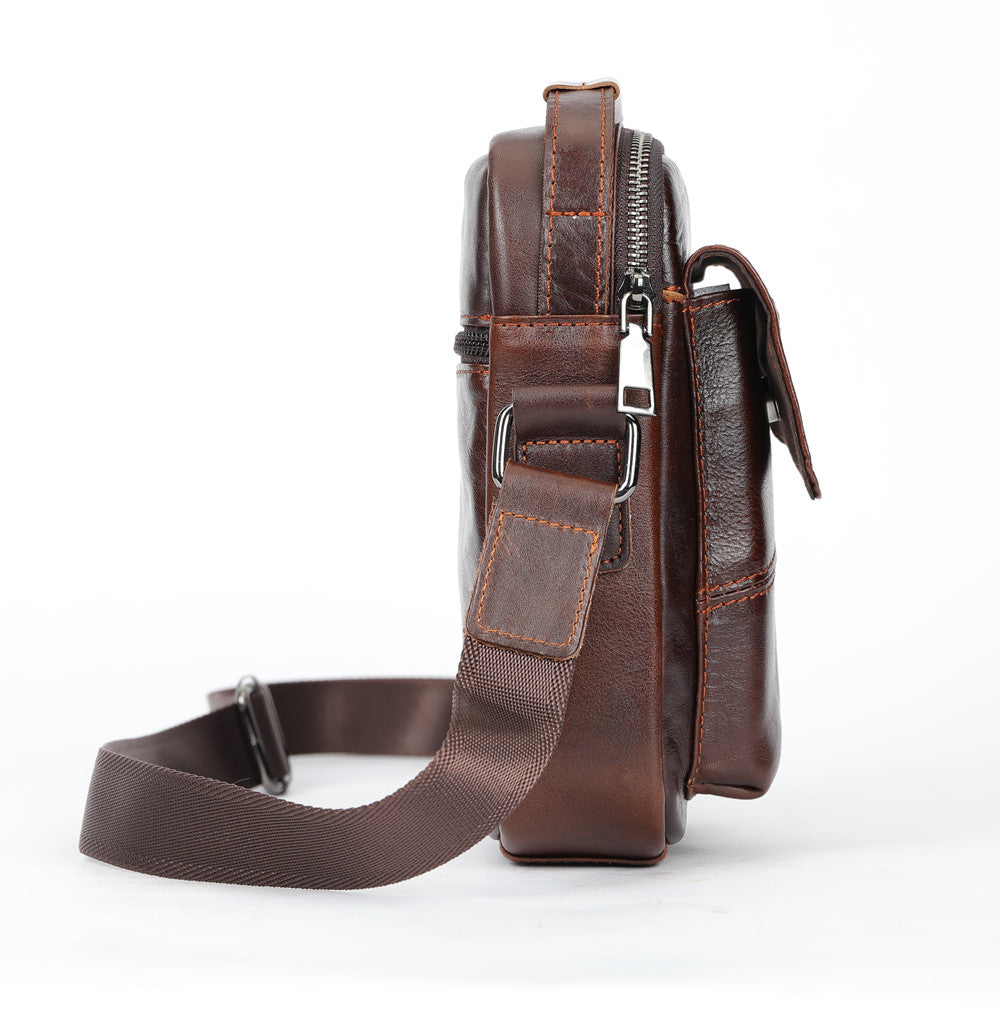 SACLASSY Genuine Leather Crossbody Messenger Shoulder Bag 7512