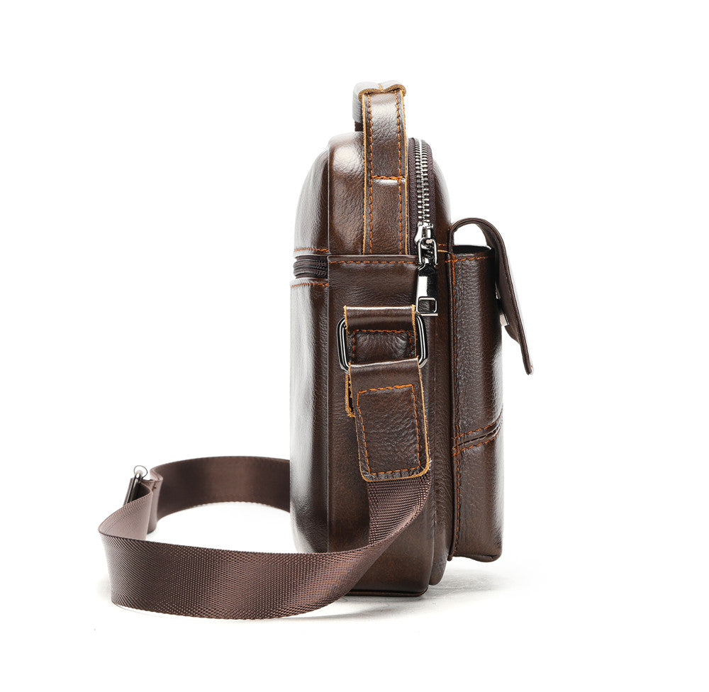 SACLASSY Genuine Leather Crossbody Messenger Shoulder Bag 7512