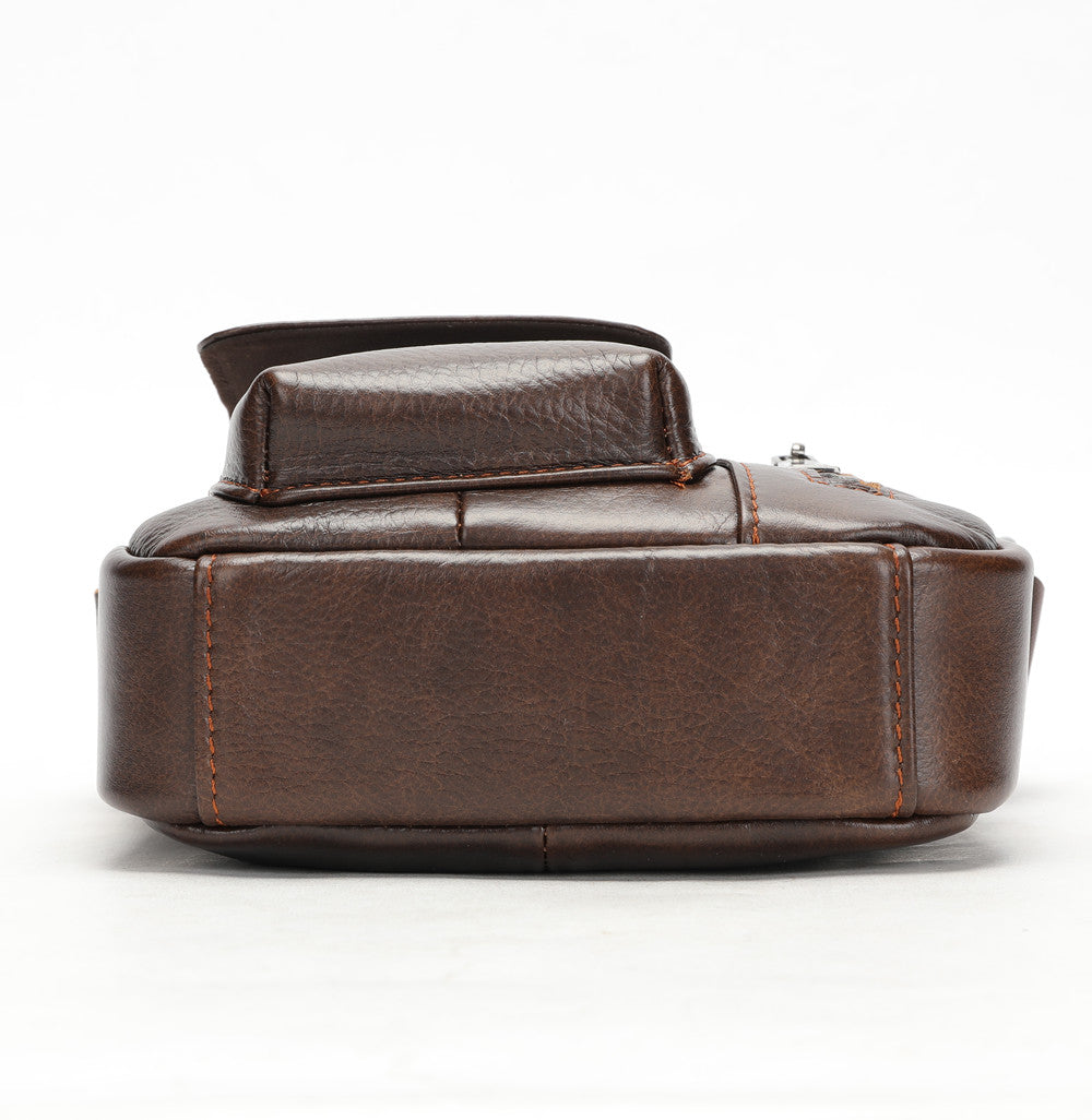 SACLASSY Genuine Leather Crossbody Messenger Shoulder Bag 7512