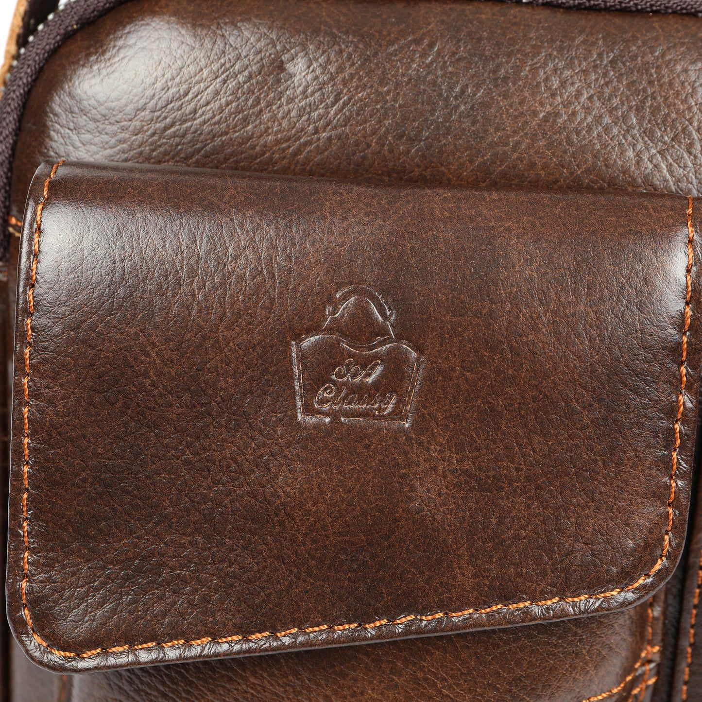 SACLASSY Genuine Leather Crossbody Messenger Shoulder Bag 7512