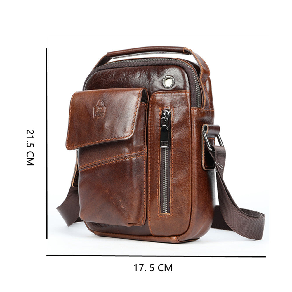 SACLASSY Genuine Leather Crossbody Messenger Shoulder Bag 7512