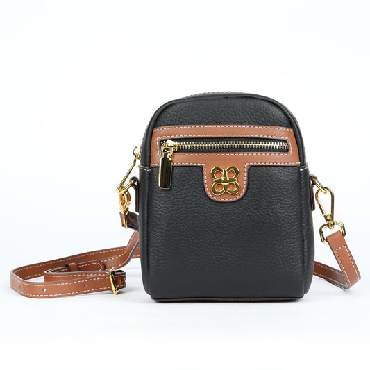 SACLASSY Women's Genuine Leather Women Shoulder Sling Crossbody Bag 6008