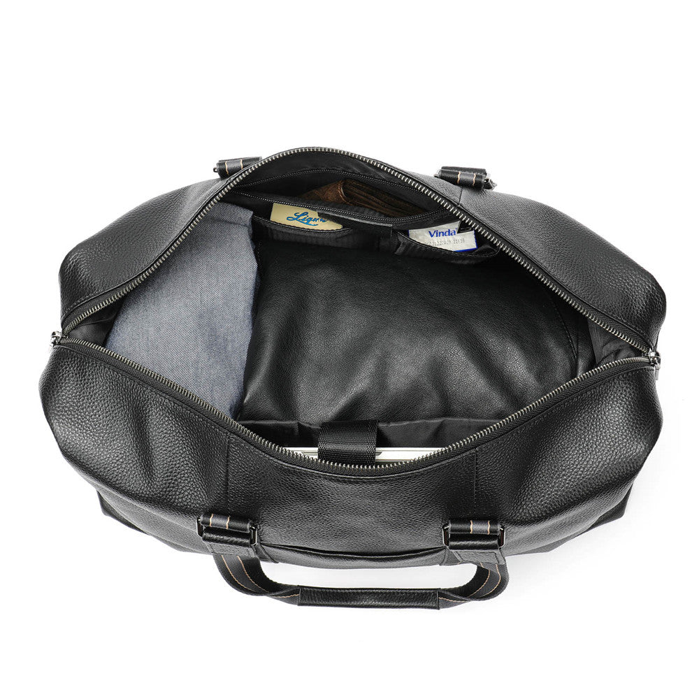SACLASSY Genuine Leather Duffel Bag Travel Bag for Sports, Gym, and Travel 4028