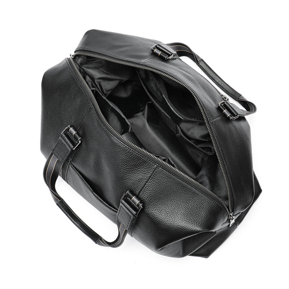 SACLASSY Genuine Leather Duffel Bag Travel Bag for Sports, Gym, and Travel 4028