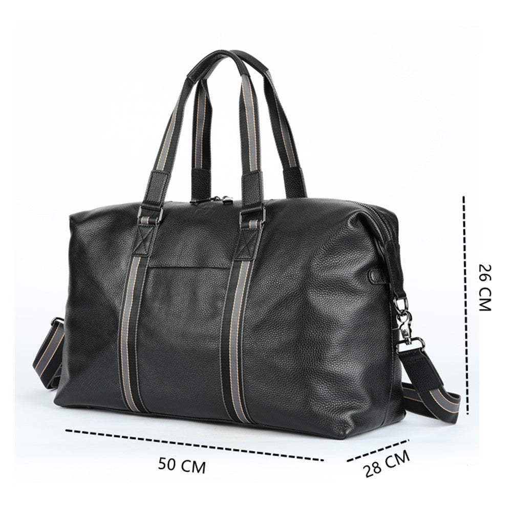 SACLASSY Genuine Leather Duffel Bag Travel Bag for Sports, Gym, and Travel 4028